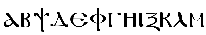 Coptic Regular Font LOWERCASE