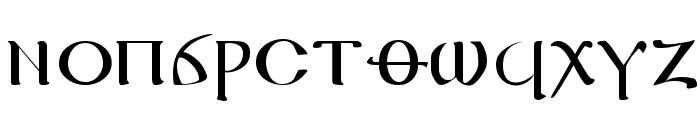 Coptic Regular Font LOWERCASE