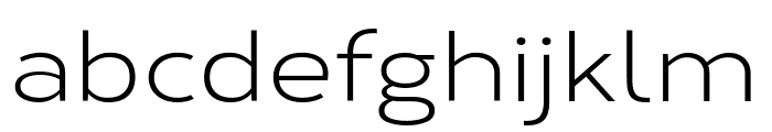 Corbert Regular Wide Font LOWERCASE