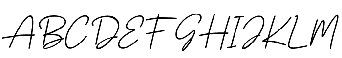 Coretta Italic Font UPPERCASE