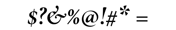 Cormorant Bold Italic Font OTHER CHARS