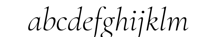 Cormorant Light Italic Font LOWERCASE