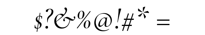 Cormorant Regular Italic Font OTHER CHARS