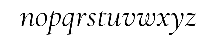 Cormorant Regular Italic Font LOWERCASE