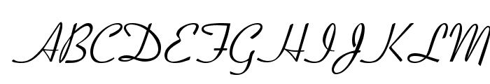 Coronet Normal Font UPPERCASE