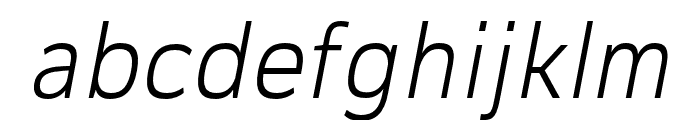CorpTrial-LightOblique Font LOWERCASE