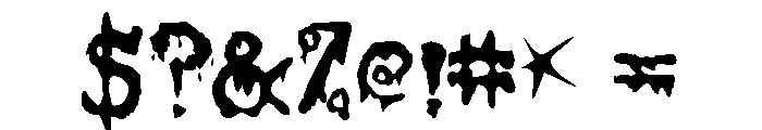 Corpse1 Font OTHER CHARS