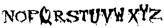 Corpse1 Font UPPERCASE