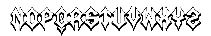 Corresponding Regular Font LOWERCASE