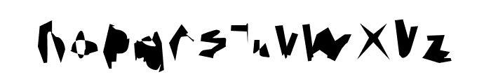 Corrode Font LOWERCASE