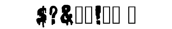 Corrosive Regular Font OTHER CHARS