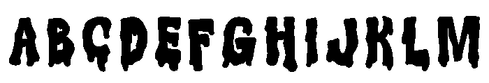 Corrosive Regular Font UPPERCASE