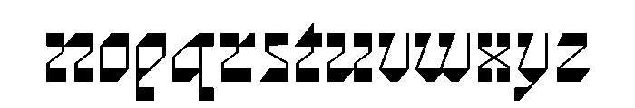 CosmosSkrift-Regular Font LOWERCASE