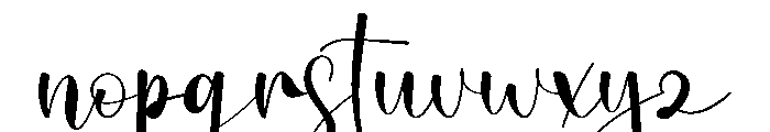 Costume Font LOWERCASE
