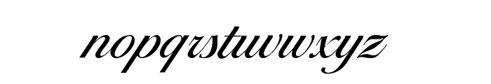 Cotillion Regular Font LOWERCASE