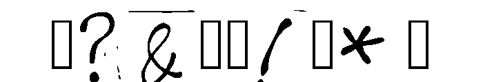 Could Be Bloody Regular Font OTHER CHARS