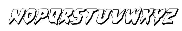 Count Suckula 3D Italic Font UPPERCASE