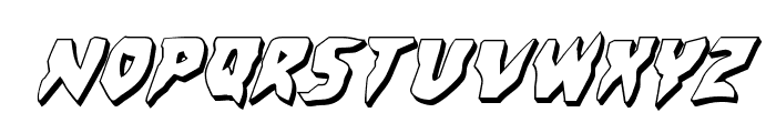 Count Suckula 3D Italic Font LOWERCASE