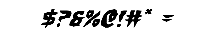 Count Suckula Expanded Italic Font OTHER CHARS
