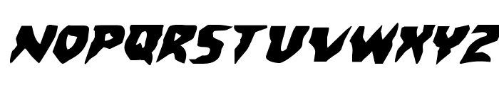 Count Suckula Expanded Italic Font LOWERCASE