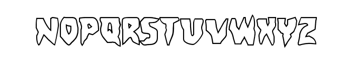 Count Suckula Outline Font LOWERCASE