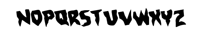 Count Suckula Rotated Font UPPERCASE