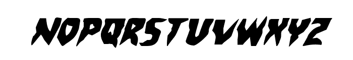 Count Suckula Staggered Italic Font LOWERCASE