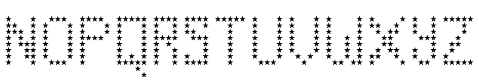 Counting Stars Regular Font LOWERCASE