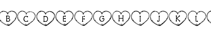 Country Hearts Font UPPERCASE