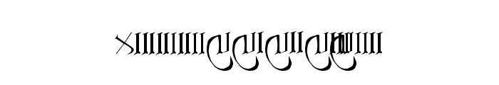 Courthand Regular Font OTHER CHARS