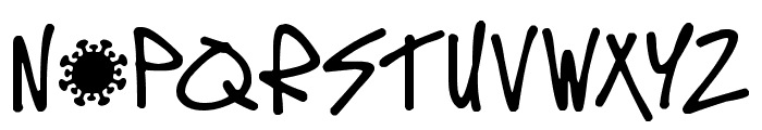 Covid-19 Contagion Font LOWERCASE