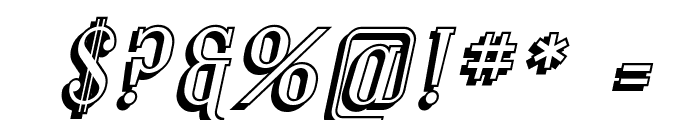 Covington SC Shadow Italic Font OTHER CHARS