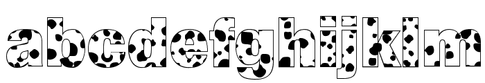 Cow-Spots Regular Font LOWERCASE