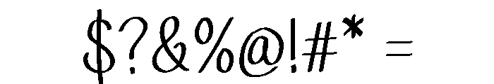 Cozy Vibes Font OTHER CHARS