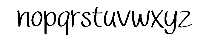 Cozy Vibes Font LOWERCASE