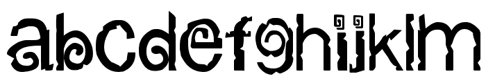columbian stroke Font LOWERCASE