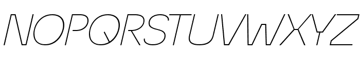 ?conoSans Reduced 34 Thin Exp Ita Font UPPERCASE