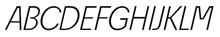 ?conoSans Reduced 46 Light Italic Sample