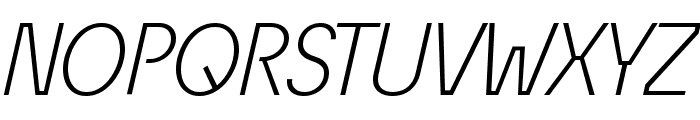 ?conoSans Reduced 46 Light Italic Font UPPERCASE