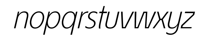 ?conoSans Reduced 46 Light Italic Font LOWERCASE