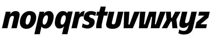 ?conoSans Reduced 86 Heavy Italic Font LOWERCASE