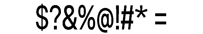 Cossette Titre Regular Font OTHER CHARS
