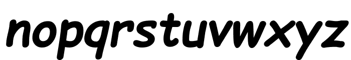 Comic Sans MS Bold Italic Font LOWERCASE