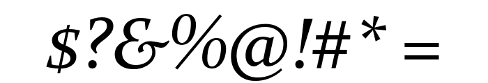 Constantia Italic Font OTHER CHARS