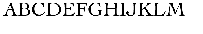 Cochin Roman Font UPPERCASE