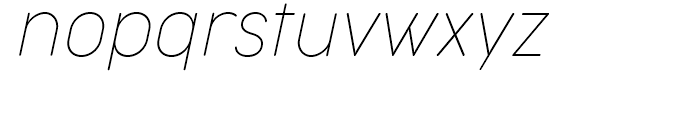 Cocogoose Narrows Thin Italic Font LOWERCASE