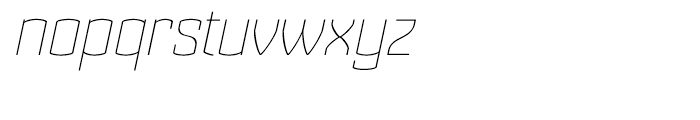 Cohort Thin Italic Font LOWERCASE
