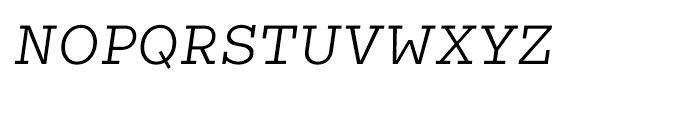 Coln Light Italic Font UPPERCASE