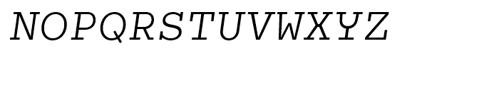 Coln Mono Alt Light Italic Font UPPERCASE