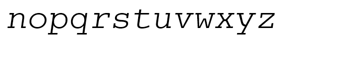 Coln Mono Alt Light Italic Font LOWERCASE
